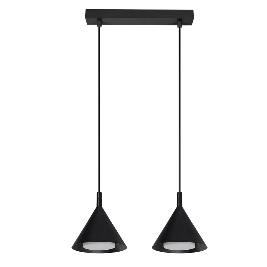 BRILAGI - LED Pendel på wire CONE DOUBLE 2xGX53/15W/230V sort