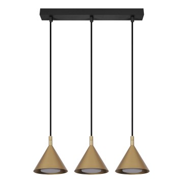 BRILAGI - LED Pendel på wire CONE TRIPLE 3xGX53/15W/230V guld