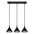 BRILAGI - LED Pendel på wire CONE TRIPLE 3xGX53/15W/230V sort