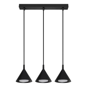 BRILAGI - LED Pendel på wire CONE TRIPLE 3xGX53/15W/230V sort