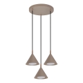 BRILAGI - LED Pendel på wire CONE TRIPLE ROUND 3xGX53/15W/230V beige