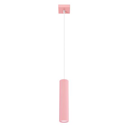 Brilagi - LED-pendel på wire CRESTO 1xGU10/10W/230V lyserød