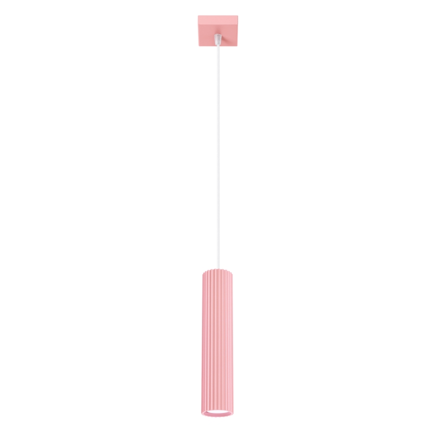 Brilagi - LED-pendel på wire CRESTO 1xGU10/10W/230V lyserød