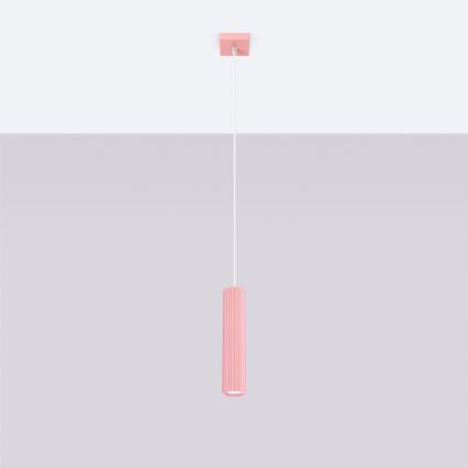 Brilagi - LED-pendel på wire CRESTO 1xGU10/10W/230V lyserød