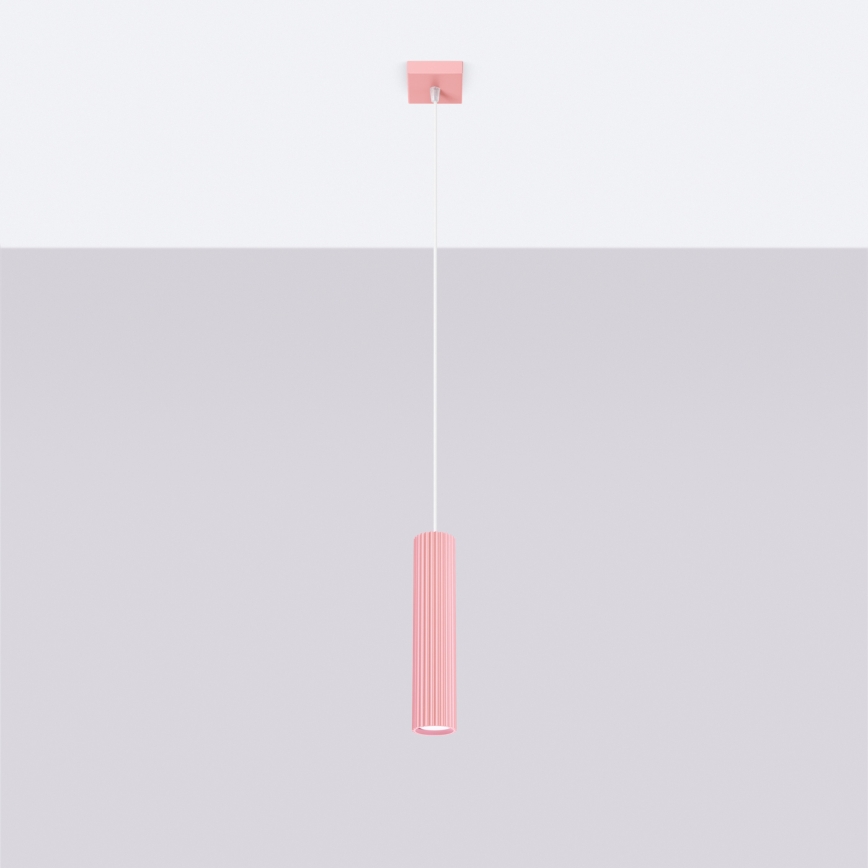 Brilagi - LED-pendel på wire CRESTO 1xGU10/10W/230V lyserød