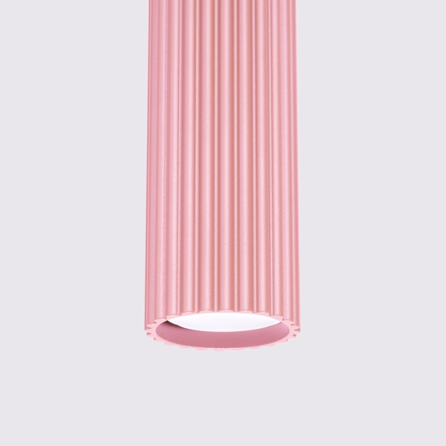 Brilagi - LED-pendel på wire CRESTO 1xGU10/10W/230V lyserød