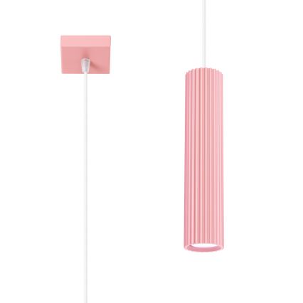 Brilagi - LED-pendel på wire CRESTO 1xGU10/10W/230V lyserød