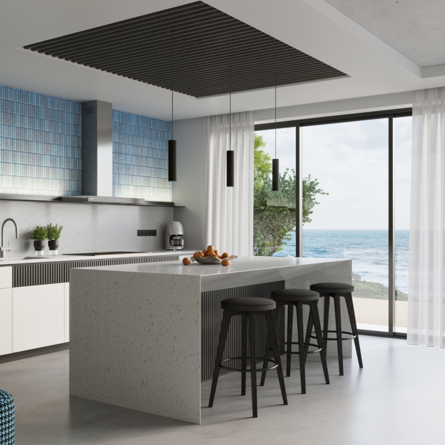 Brilagi - LED-pendel på wire CRESTO 1xGU10/10W/230V sort