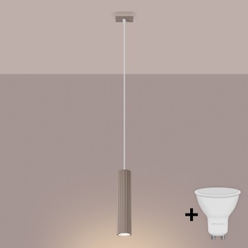 Brilagi - LED-pendel på wire CRESTO 1xGU10/10W/230V taupe