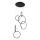 Brilagi - LED-pendel på wire ECHO LED/80W/230V 4000K Ø 50 cm sort