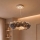 Brilagi - LED-pendel på wire FEATHER 3xE27/40W/230V + 3xLED/3W Ø 50 cm grå