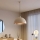 Brilagi - LED-pendel på wire METALO 1xE27/40W/230V Ø 40 cm beige/kobberfarvet