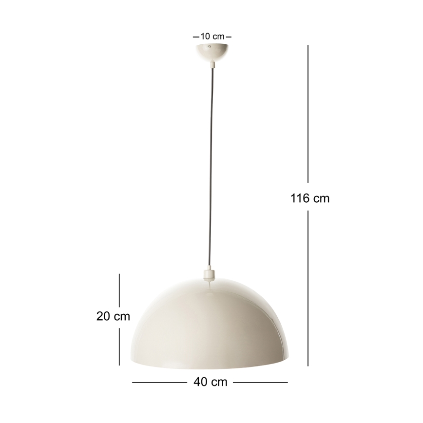 Brilagi - LED-pendel på wire METALO 1xE27/40W/230V Ø 40 cm beige/kobberfarvet