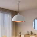 Brilagi - LED-pendel på wire METALO 1xE27/40W/230V Ø 60 cm hvid/kobber