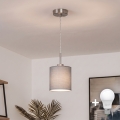 Brilagi - LED-pendel på wire NUBILA 1xE27/60W/230V Ø 14 cm lysegrå