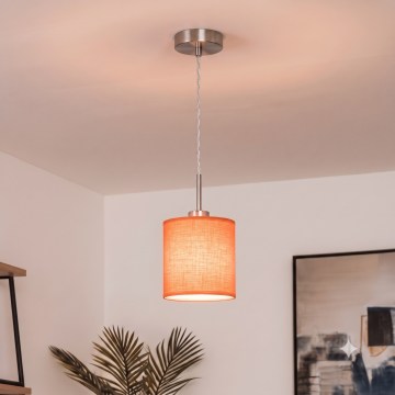 Brilagi - LED-pendel på wire NUBILA 1xE27/60W/230V Ø 14 cm orange