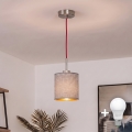 Brilagi - LED-pendel på wire NUBILA 1xE27/60W/230V Ø 14 cm rød/grå
