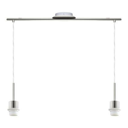 Brilagi - LED-pendel på wire NUBILA 2xE27/60W/230V grå