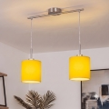 Brilagi - LED-pendel på wire NUBILA 2xE27/60W/230V gul