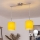 Brilagi - LED-pendel på wire NUBILA 2xE27/60W/230V gul