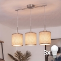 Brilagi - LED-pendel på wire NUBILA 3xE27/60W/230V brun
