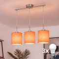 Brilagi - LED-pendel på wire NUBILA 3xE27/60W/230V orange