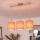 Brilagi - LED-pendel på wire NUBILA 3xE27/60W/230V orange