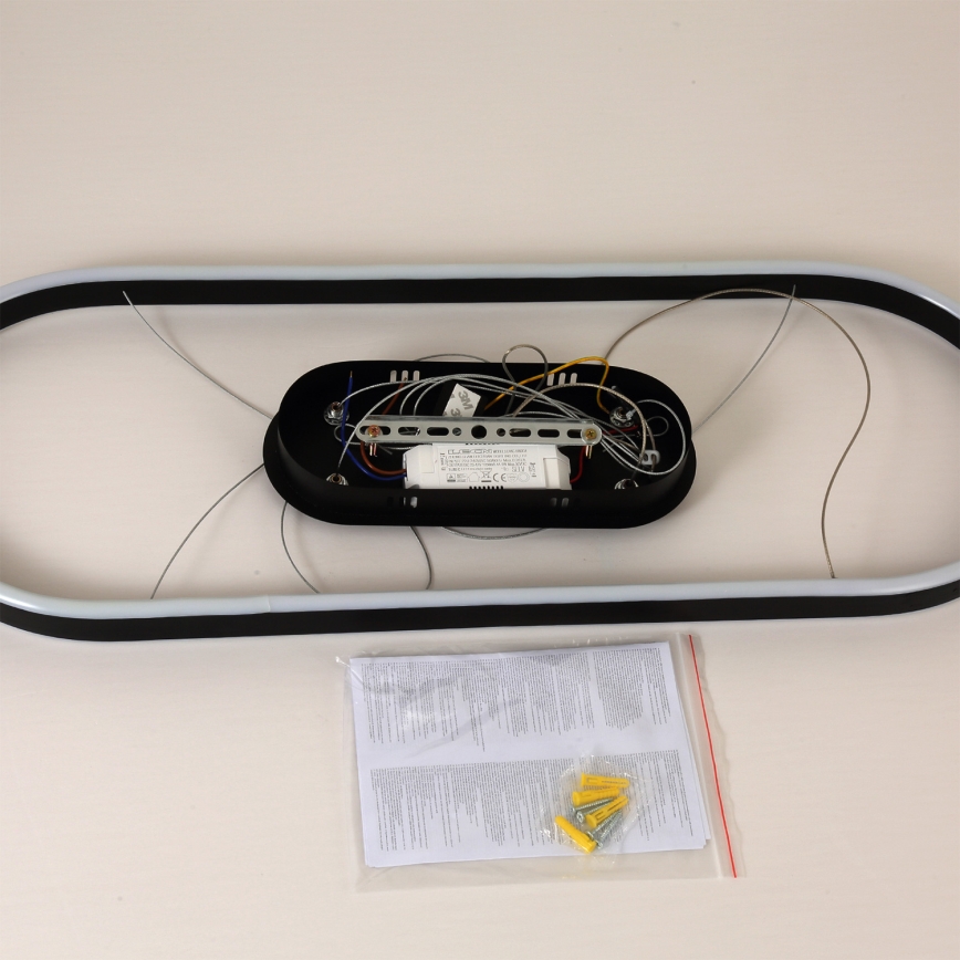 Brilagi - LED-pendel på wire PONDIE LED/43W/230V 80x30 cm sort