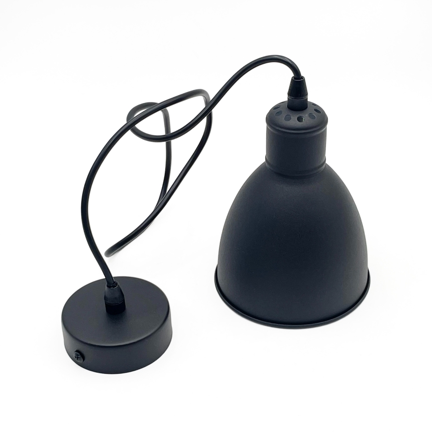 Brilagi - LED-pendel på wire RIDDY 1xE27/60W/230V sort