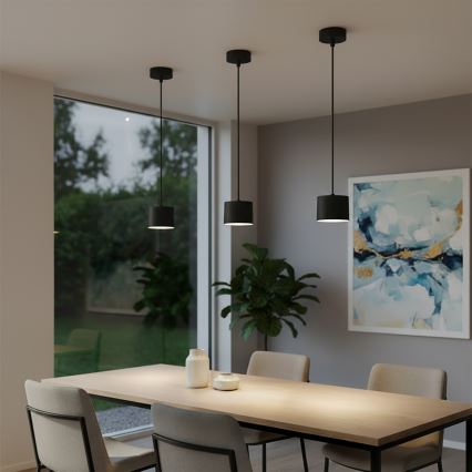 BRILAGI - LED Pendel på wire STRIPY 1xGX53/15W/230V pr. 82 mm sort