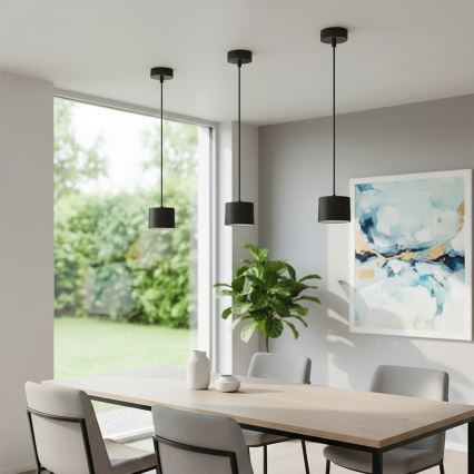 BRILAGI - LED Pendel på wire STRIPY 1xGX53/15W/230V pr. 82 mm sort