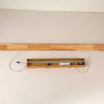 Brilagi - LED-pendel på wire UMEA WOOD LED/30W/230V 120 cm gummitræ