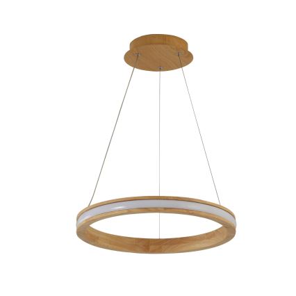Brilagi - LED-pendel på wire UMEA WOOD LED/30W/230V Ø 40 cm gummitræ