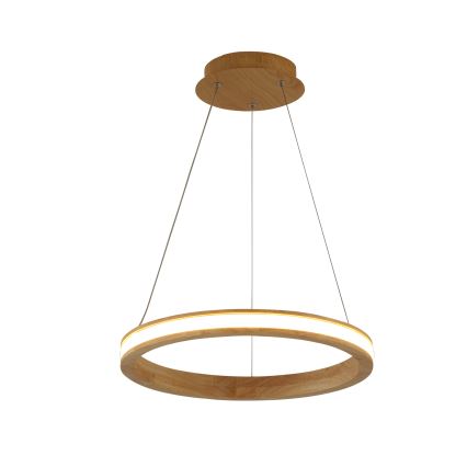 Brilagi - LED-pendel på wire UMEA WOOD LED/30W/230V Ø 40 cm træ
