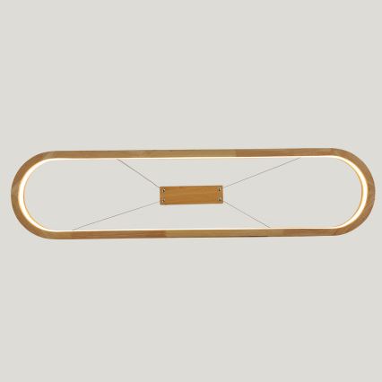 Brilagi - LED-pendel på wire UMEA WOOD LED/40W/230V 90x22 cm gummitræ