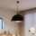 Brilagi - LED-pendellampe på kabel METALO 1xE27/40W/230V Ø 60 cm sort/kobber