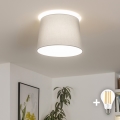 Brilagi - LED plafondlampe CERIA 1xE27/40W/230V Ø 30 cm grå