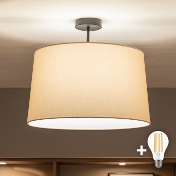 Brilagi - LED-plafondlampe CERIA 1xE27/60W/230V Ø 45 cm sort/beige
