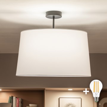 Brilagi - LED plafondlampe CERIA 1xE27/60W/230V Ø 45 cm sort/hvid
