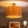 Brilagi - LED plafondlampe CERIA BOHO 1xE27/60W/230V Ø 50 cm sort/raffia