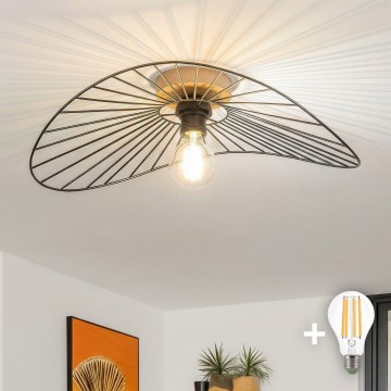 Brilagi - LED plafondlampe CERIA WIRE 1xE27/40W/230V 40x56 cm sort/eg