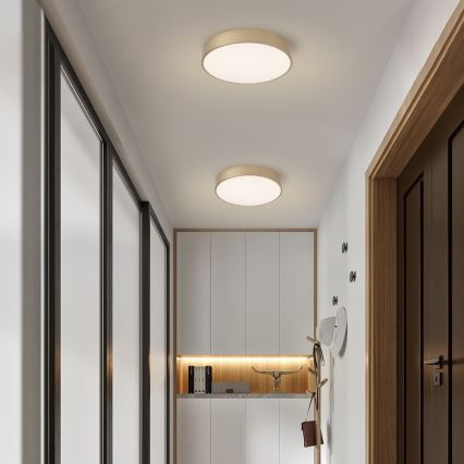 Brilagi - Dæmpbar LED-loftlampe POOL SMART LED/48W/230V 3000-6000K Ø 40 cm Wi-Fi Tuya guld + fjernbetjening