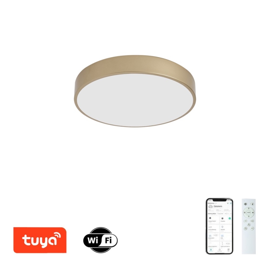 Brilagi - Dæmpbar LED-loftlampe POOL SMART LED/48W/230V 3000-6000K Ø 40 cm Wi-Fi Tuya guld + fjernbetjening