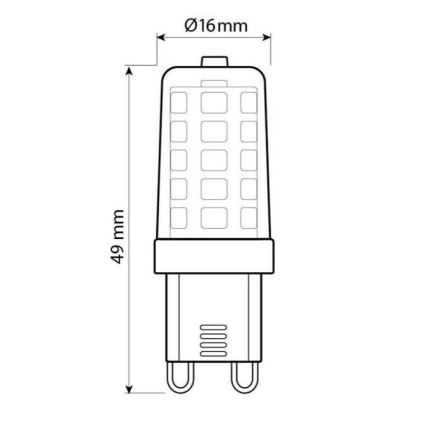 Brilagi - LED-pære G9/4W/230V 3000K