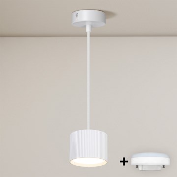 Brilagi - LED RGB+CCT dæmpbar loftpendel med wireophæng STRIPY 1xGX53/14W/230V 2700-6500K Wi-Fi Tuya hvid