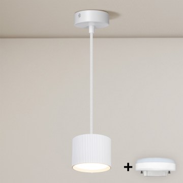 BRILAGI - LED RGB+CCT dæmpbar loftpendel med wireophæng STRIPY 1xGX53/14W/230V pr. 82 mm 2700-6500K Wi-Fi Tuya hvid
