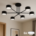 Brilagi - LED RGB+CCT Dæmpbar påbygget loftlampe MONO 6xGX53/14W/230V 2700-6500K Wi-Fi Tuya sort