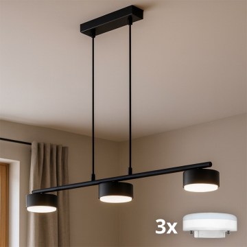 Brilagi - LED RGB+CCT Dæmpbar pendel på kabel MONO 3xGX53/14W/230V 2700-6500K Wi-Fi Tuya sort