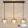 Brilagi - LED RGB+CCT dæmpbar pendel på wire AURA LUX 3xGX53/14W/230V 2700-6500K Wi-Fi Tuya sort/guld