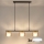 Brilagi - LED RGB+CCT Dæmpbar pendel på wire AURA LUX 3xGX53/14W/230V 2700-6500K Wi-Fi Tuya sort/guld